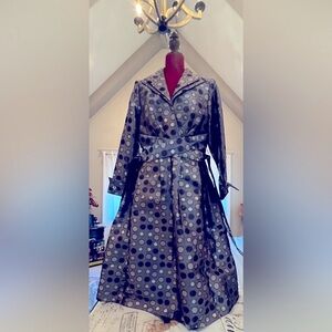 3/4 length Beautiful purple/lilac, silver and smoke grey dress.